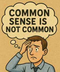 common sense is not common 